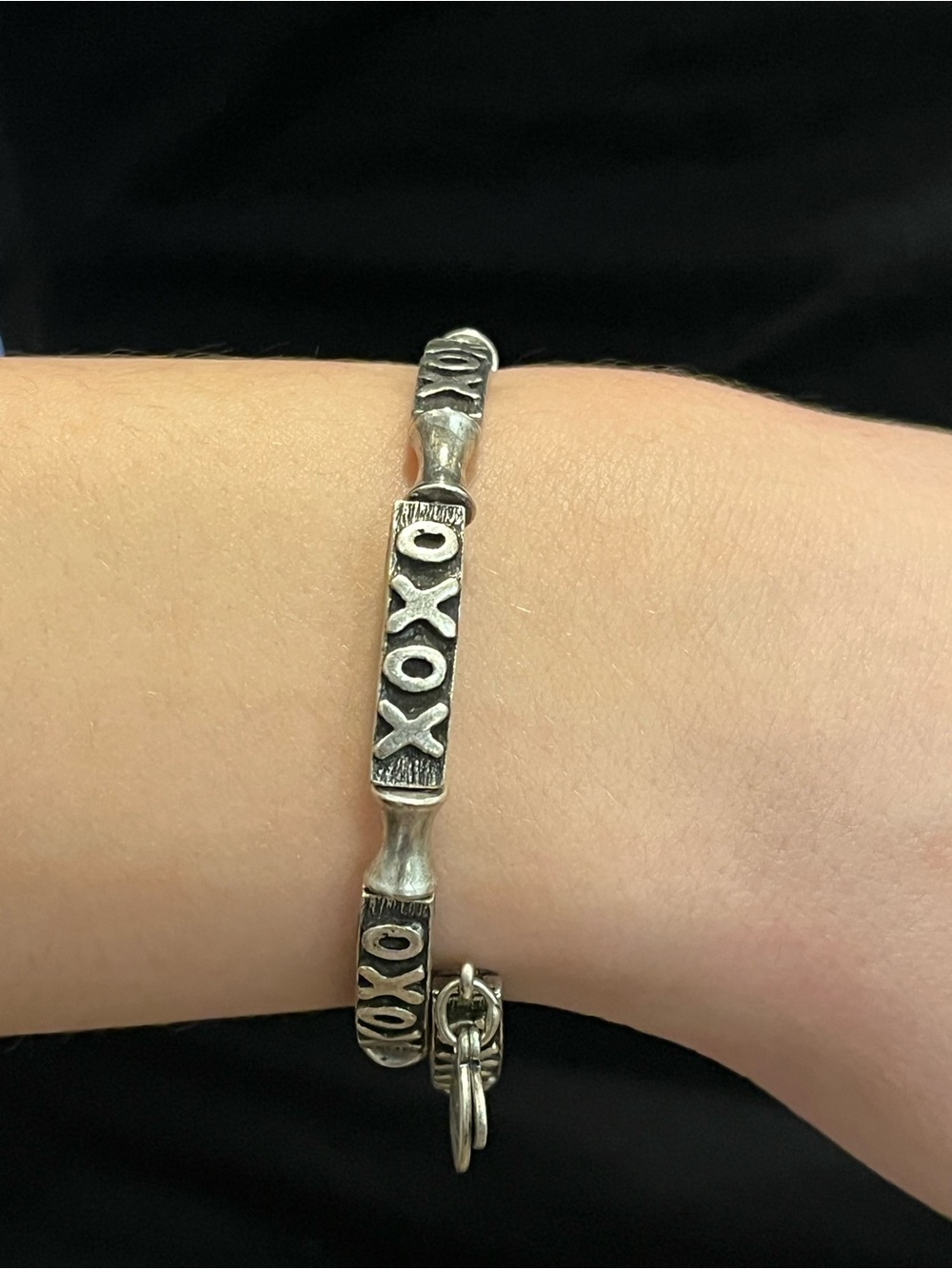 Alex and Ani Silver XOXO Bracelet - Picture 6 of 8